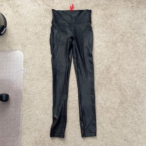 Spanx Faux Leather leggings, Size Small, smoke-free home. Worn once.